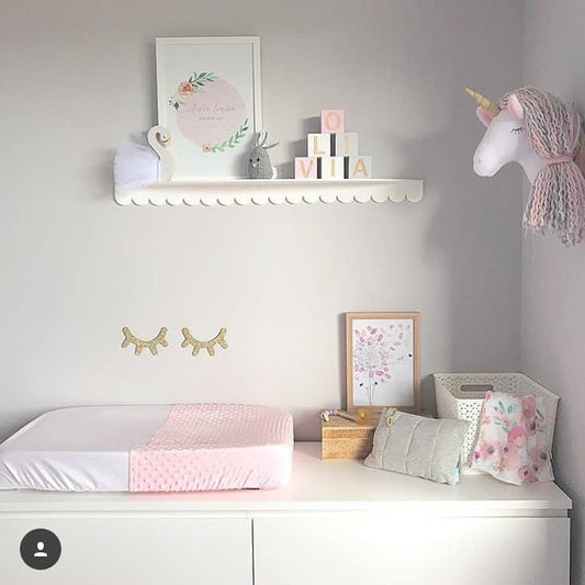 Candy Pink Change Mat Cover – Soft and Waterproof