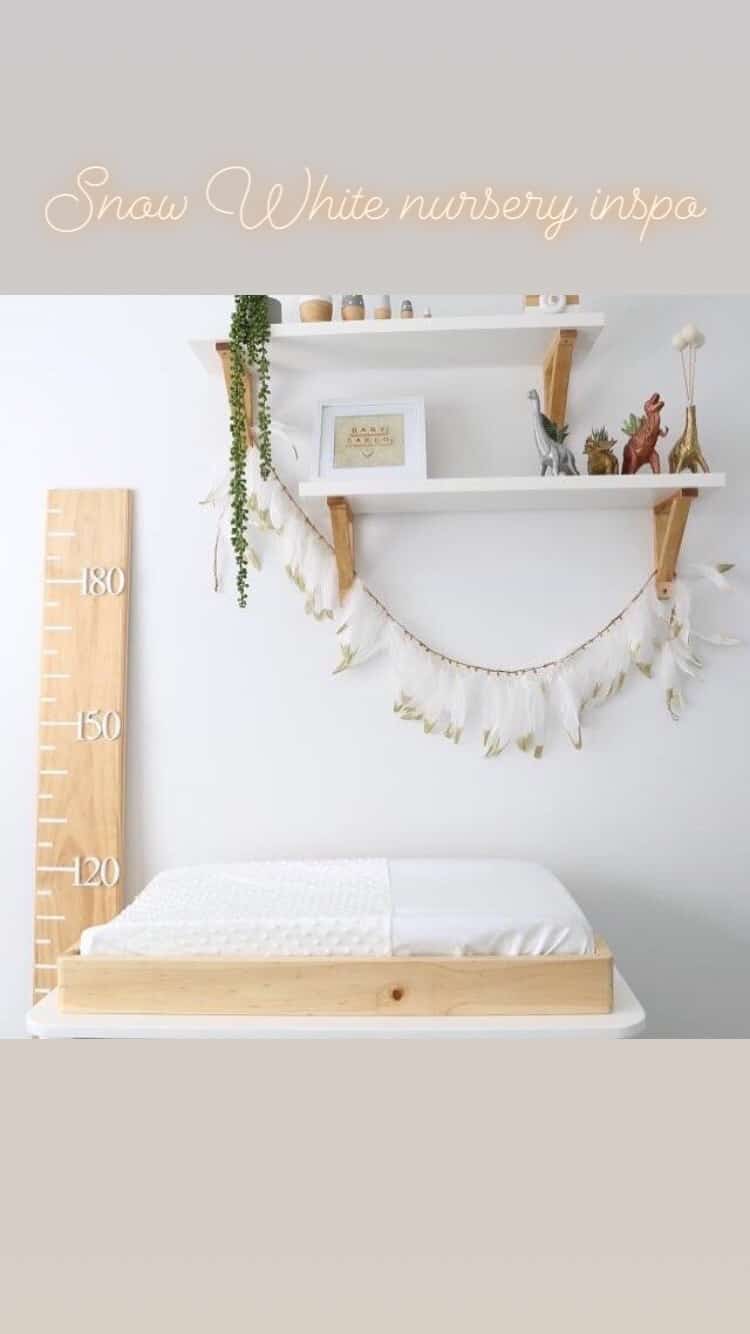 Snow White Change Mat Cover